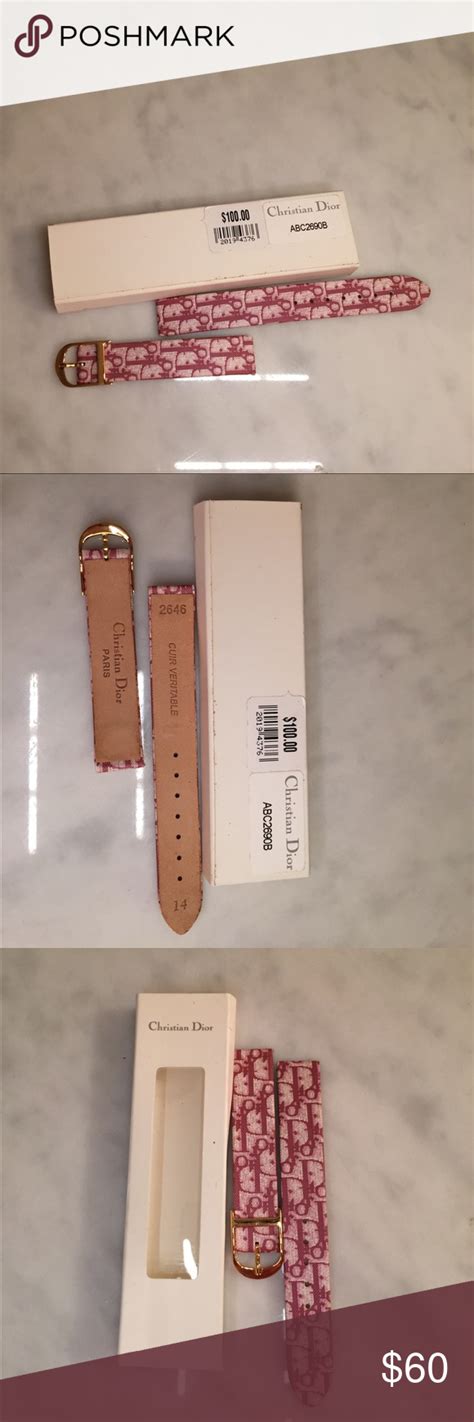 dior thin strap|christian dior watch strap.